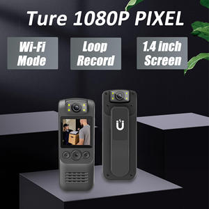 Caméra d'action compacte portable avec objectif rotatif à 180 degrés, contrôle par application WiFi, écran IPS de 2,4 pouces, lumière LED intégrée, portable - Product Image 2