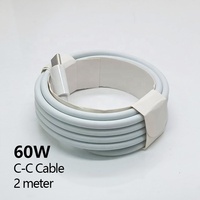Câble USB-C vers USB-C 60W 1M 2M, câble de charge rapide USB-C 5A, câble de données à charge rapide