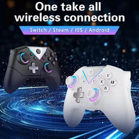 Manette de jeu sans fil Bluetooth 4.0 à six axes avec gyroscope pour Switch, PC et Steam (vente en gros)