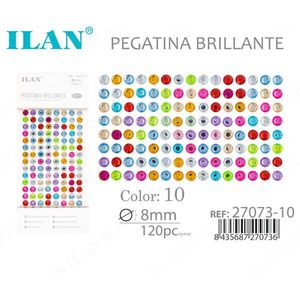 Ilan Adesivo Brillante 8mm Colore 10 120pz - Product Image 2