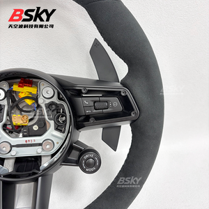 Volant personnalisé en suède avec pommeau de levier de vitesse pour <span class=keywords><strong>Porsche</strong></span> Macan 997 Cayman Panamera 970 997.2 <span class=keywords><strong>S</strong></span> 981 996 991.1 <span class=keywords><strong>911</strong></span> 996 987 991 958 - Product Image 4