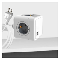 Fiches et prises européennes steckdose double-USB charge et prise prises de courant cube modernes