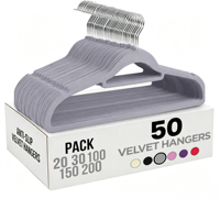 Cintres en plastique ABS velours pour vêtements, manteaux, t-shirts, à un seul niveau, écologiques, antidérapants, design flexible, mince, épaisseur 5 mm