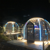 Maison complète 3M Pc en aluminium jardin Igloo verre dôme géodésique tentes d'exposition en aluminium à vendre maison à bulles