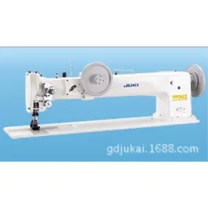 Máquina de coser de punto de bloqueo de alimentación de brazo largo, máquina de coser Industrial, JUKIs, LG-158 de gancho grande, eje Vertical