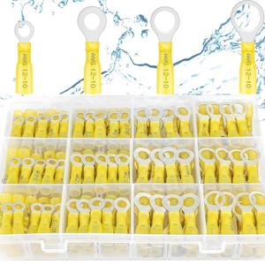 Terminales de Anillo de Cobre Puro para Ingeniería Química, 100/200/600 Piezas, Conectores Termocontraíbles Impermeables - Product Image 5