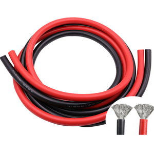 20-0 AWG kabel silikon Super lembut inti tembaga berlapis timah 600V adaptor konektor baterai sepeda motor untuk Inverter UPS - Product Image 1