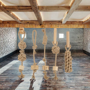 Mainan Kunyah Anjing Kustom Grosir dari Katun Rami Alami Ramah Lingkungan Tahan Lama Interaktif untuk Penggunaan Dalam Ruangan Mainan Tali Latihan - Product Image 3