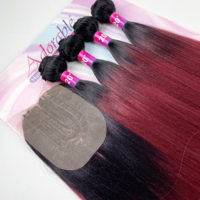 BELEZA Amazing Yaki 4 pièces 18"20"22"250G Vente en gros Extensions de cheveux synthétiques en fibre haute température de qualité pour queues de cheval et tresses