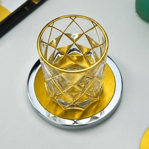 Sortie d'usine de haute qualité ligne d'or peint verre whisky gobelet tasse à vin - Product Image 5