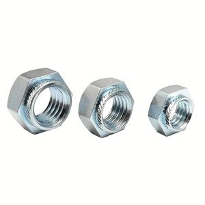 Tuercas de inserción hexagonales de aleación de zinc para muebles de madera, con rosca interna y externa, de gran venta - Product Image 1