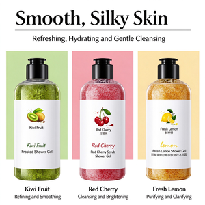 Gel Douche Nettoyant Profond et Rafraîchissant à l'Extrait de Kiwi OEM ODM – Soin Corporel Doux – Marque Privée – Vente en Gros - Product Image 3