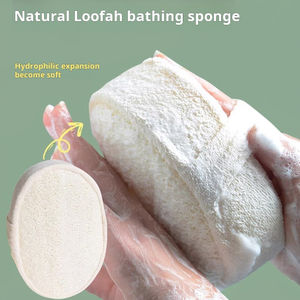 Natural Thick Loofah Bath Scrubbing Towel Sponge Loofah Cleaning Cloth Foaming Bath Brushes & Scrubbers - Product Image 6