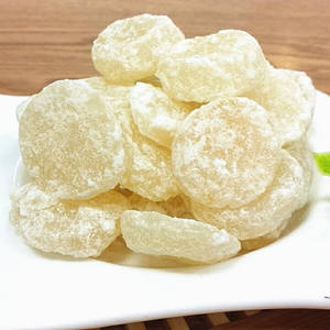 Bonbons croustillants aux châtaignes d'eau, tranches sucrées de châtaignes d'eau séchées, fruits confits, collation de fruits secs prêts à consommer, sachet de 500g - Product Image 1