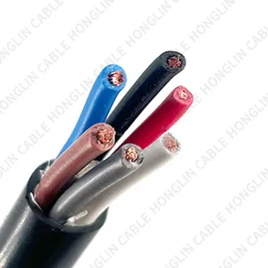 Condutor de cobre multicore Flexível controle cabos acessórios KVVR 0,75 1 1,5 2,5 4 6 MM cabo elétrico Fio Power Cable