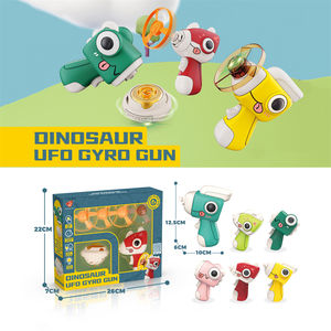 Promotion Enfants Jeu De Plein Air Parent Enfant Éjection Interactive Rougeoyant Spinning Gyro Dinosaure Forme Soucoupe Volante <span class=keywords><strong>Pistolet</strong></span> Jouet - Product Image 6