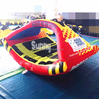 Vente en gros de tubes gonflables remorquables à tirer derrière des bateaux Tube 3 personable pour les sports nautiques en plein air