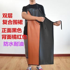 Pvc Bib <b>Apron</b> 110X80Cm Waterproof Oilproof Kitchen Work Wear - Product Image 2