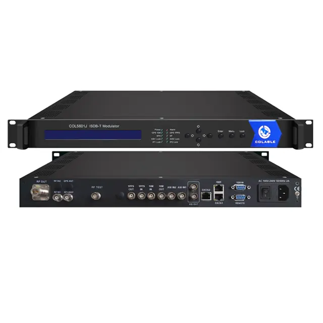 Video Broadcasting Equipment ISDB-T Modulator Nirkabel Stasiun Tv Digital COL5601J
