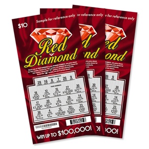 Impression de billets de loterie à gratter en gros de Chine, bon marché et abordable, achat en ligne - Product Image 1
