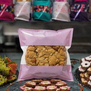 Sacs à biscuits personnalisés HOT PACK avec logo, scellables à la chaleur, en PET de qualité alimentaire, pour la pâtisserie, petits gourmandises, emballage extérieur, biscuits - Product Image 2