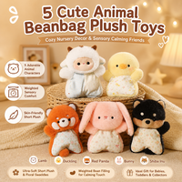 Porte-clés en peluche animal mignon et moelleux, mini poupée en peluche de dessin animé, pendentif, jouet en peluche animal Kawaii, breloque de sac, cadeau pour enfants