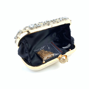 Pochette carrée de luxe tendance en cristal <span class=keywords><strong>pour</strong></span> mariages et soirées, sacs à perles ornés de strass et de diamants avec décorations de perles - Product Image 4