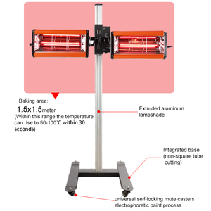Lampe de peinture infrarouge à ondes courtes 2600W avec compatibilité 110/220V modèle <span class=keywords><strong>F2E</strong></span> - Product Image 2