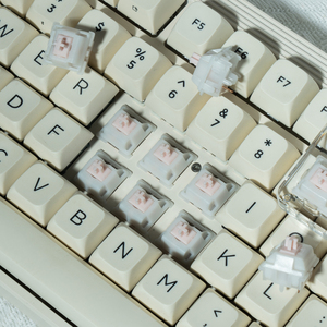 Interrupteur linéaire <span class=keywords><strong>GATERON</strong></span> X UKEEBS Snowy <span class=keywords><strong>Pink</strong></span>, matériau POM, pré-lubrifié, 5 broches SMD RGB, pour clavier mécanique de jeu personnalisé DIY - Product Image 6