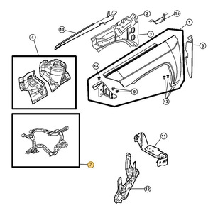 Soporte de Montaje para Faro Delantero de Jeep Compass 68079655AE, Hierro Galvanizado - Product Image 4
