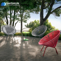Chaise de canapé de jardin en corde pour l'extérieur meubles de lit de lotus à fleurs créatives meubles d'hôtel