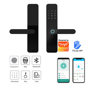 Cerradura serrure intelligente sinh trắc học kết hợp kỹ thuật số vân tay mật khẩu tuya wifi thông minh khóa cửa cho cửa gỗ - Product Image 2