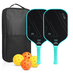 Pala de Pickleball Profesional T700 de Fibra de Carbono Aprobada por la USAPA con Bolsa de Transporte y Pelotas - Product Image 5