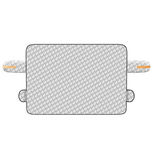 Parasol Magnético para Parabrisas Delantero de Coche, Cubierta de Lámina de Aluminio de Doble Capa con Patrón de Rejilla, Instalación a Presión, Uso General - Product Image 1