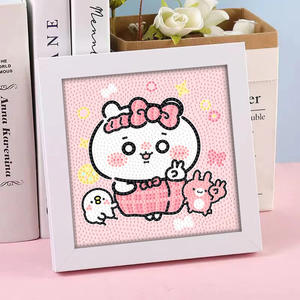 Peinture Diamant 5D pour Enfants Sanrio avec Cadre, Peinture Diamant Ronde Complète de Dessins Animés Kuromi et <span class=keywords><strong>Kitty</strong></span>, Cadeau pour Enfants - Product Image 3