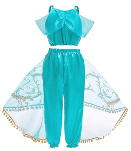 Disfraz <span class=keywords><strong>de</strong></span> Princesa Jasmine <span class=keywords><strong>2022</strong></span> para Niñas, Disfraz <span class=keywords><strong>de</strong></span> Aladdin para Fiestas, Ropa para Niños, Cumpleaños, Halloween, Actuaciones, con Accesorios - Product Image 6