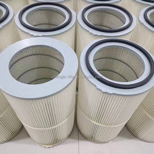 고효율 폴리에스터 주름형 펄스 제트 백 PTFE 멤브레인 에어 카트리지 샌드 더스트 필터 - Product Image 1