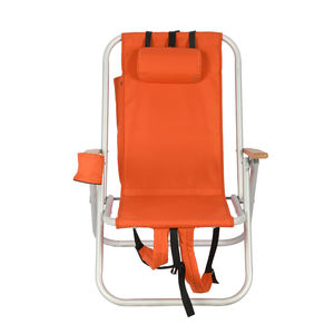 Kursi Pantai Lipat Desain Modern dengan Rangka Baja Portabel yang Dapat Disesuaikan dan Tas Penyimpanan untuk Berkemah di Luar Ruangan - Product Image 2