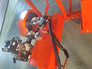 <span class=keywords><strong>Treuil</strong></span> manuel à hauteur réglable, convoyeur à bande en caoutchouc, séparateur de bûches avec composant moteur central - Product Image 3