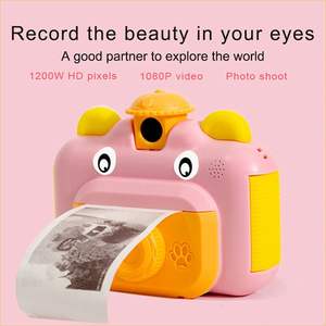 Mini caméra numérique HD 1080p CCD pour enfants avec papier photo thermique, étanche, 32 Go, écran 2,4 pouces - Cadeau pour bébés et enfants - Product Image 4