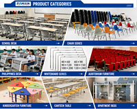 Tables doubles réglables en hauteur pour collèges, ensemble ergonomique bureau et chaise pour étudiants avec rangement métallique, mobilier de classe