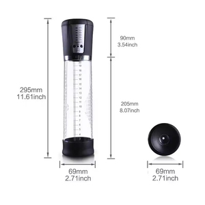Appareil de physiothérapie électrique rechargeable pour hommes, pompe à vide pneumatique automatique pour les soins de <span class=keywords><strong>santé</strong></span> masculins <span class=keywords><strong>et</strong></span> la relaxation musculaire - Product Image 2