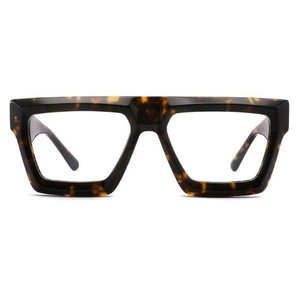 Monture optique en acétate polie à la main, motif écaille de tortue classique, impression personnalisée du <span class=keywords><strong>nom</strong></span> de la marque - Product Image 2