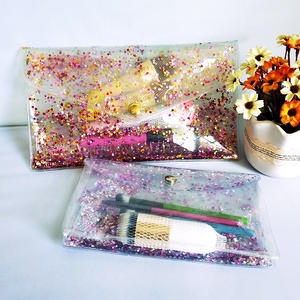 Nouveau design personnalisé forme taille paillettes sac cosmétique holographique sac à main bouton <span class=keywords><strong>rose</strong></span> or violet argent <span class=keywords><strong>eau</strong></span> paillettes sacs pochette - Product Image 5