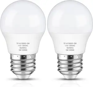 Bombilla de luz LED para refrigerador, resistente al agua, luz diurna, Blanca, no se puede atenuar, adecuada para refrigerador, iluminación para el hogar, Bombilla E26