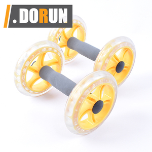 Rotella <span class=keywords><strong>Ab</strong></span> Roll con manici ergonomici imbottiti per l'allenamento della forza addominale e centrale, per casa, ufficio, viaggio, Set di <span class=keywords><strong>2</strong></span> - Product Image 2