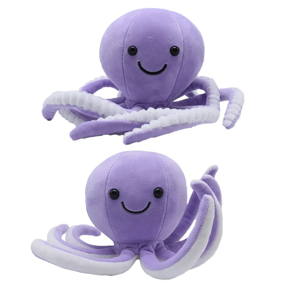 Promotional Gifts Custom Design Stuffed Sea Animal Purple Octopus Plush Toy