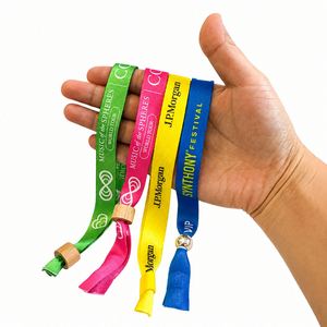 Bracelet en bambou personnalisé avec logo imprimé par transfert thermique, bracelets en tissu écologiques personnalisés par sublimation pour événements - Product Image 3
