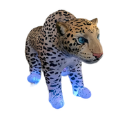 Modèle de guépard gonflable géant réaliste/décoration d'événement de festival de musique Pop idées d'animaux panthère simulées de léopard gonflable