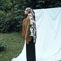 Hijab en modal imprimé léopard et zèbre pour femmes musulmanes, nouvelle tendance 2026